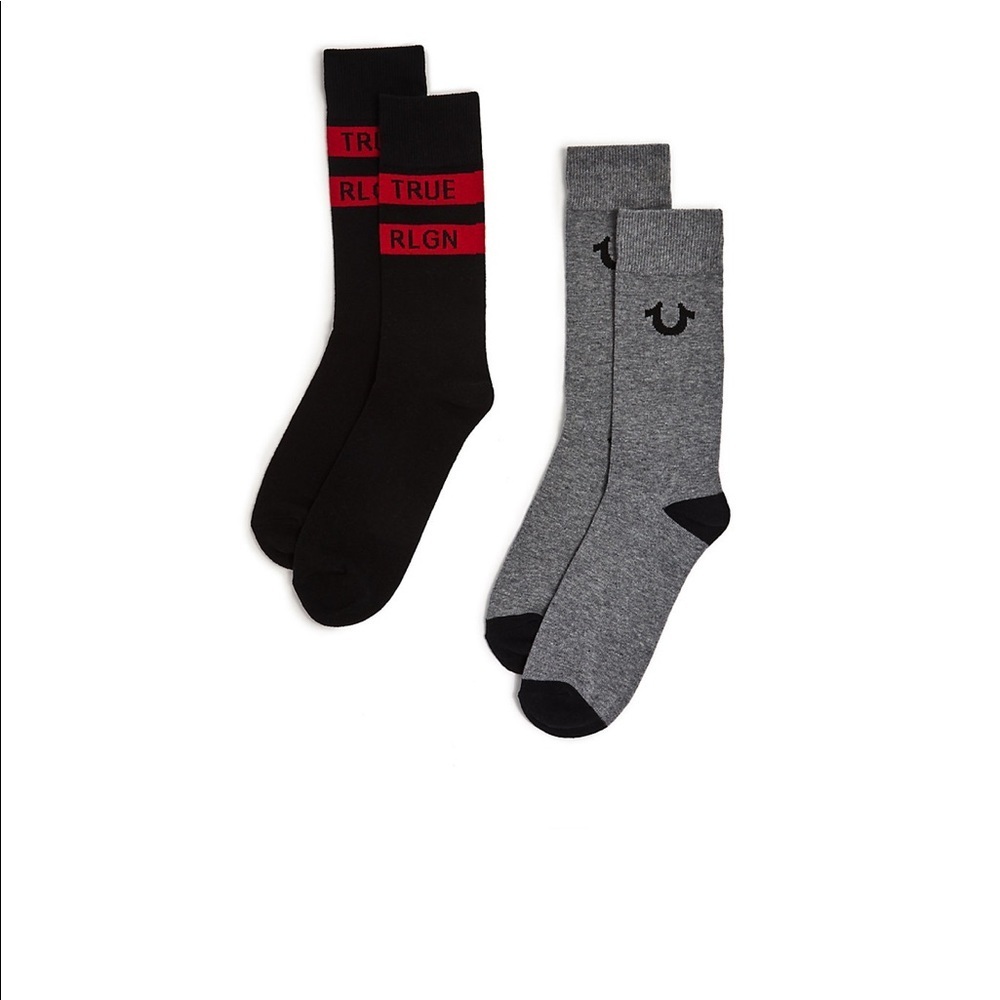 True Religion MENS TRUE RLGN 2 PK SOCK